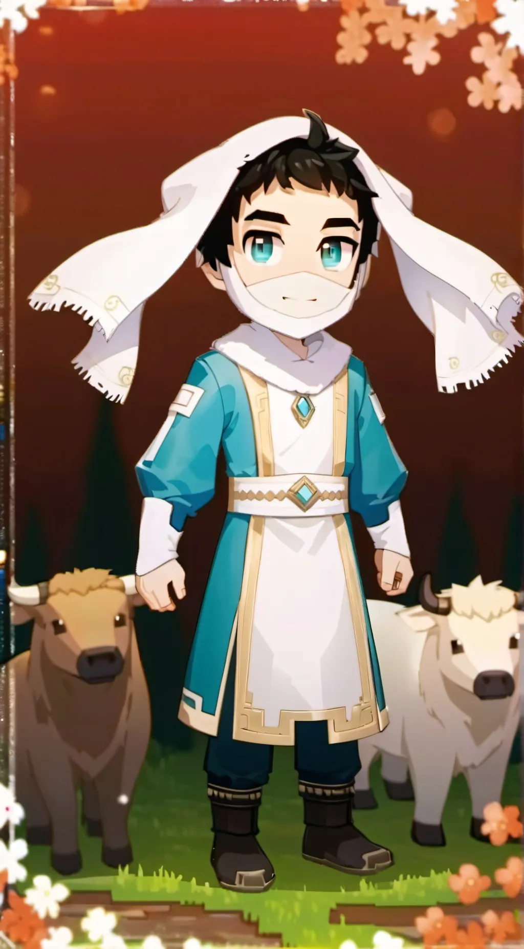 ai character: Minecraft  background