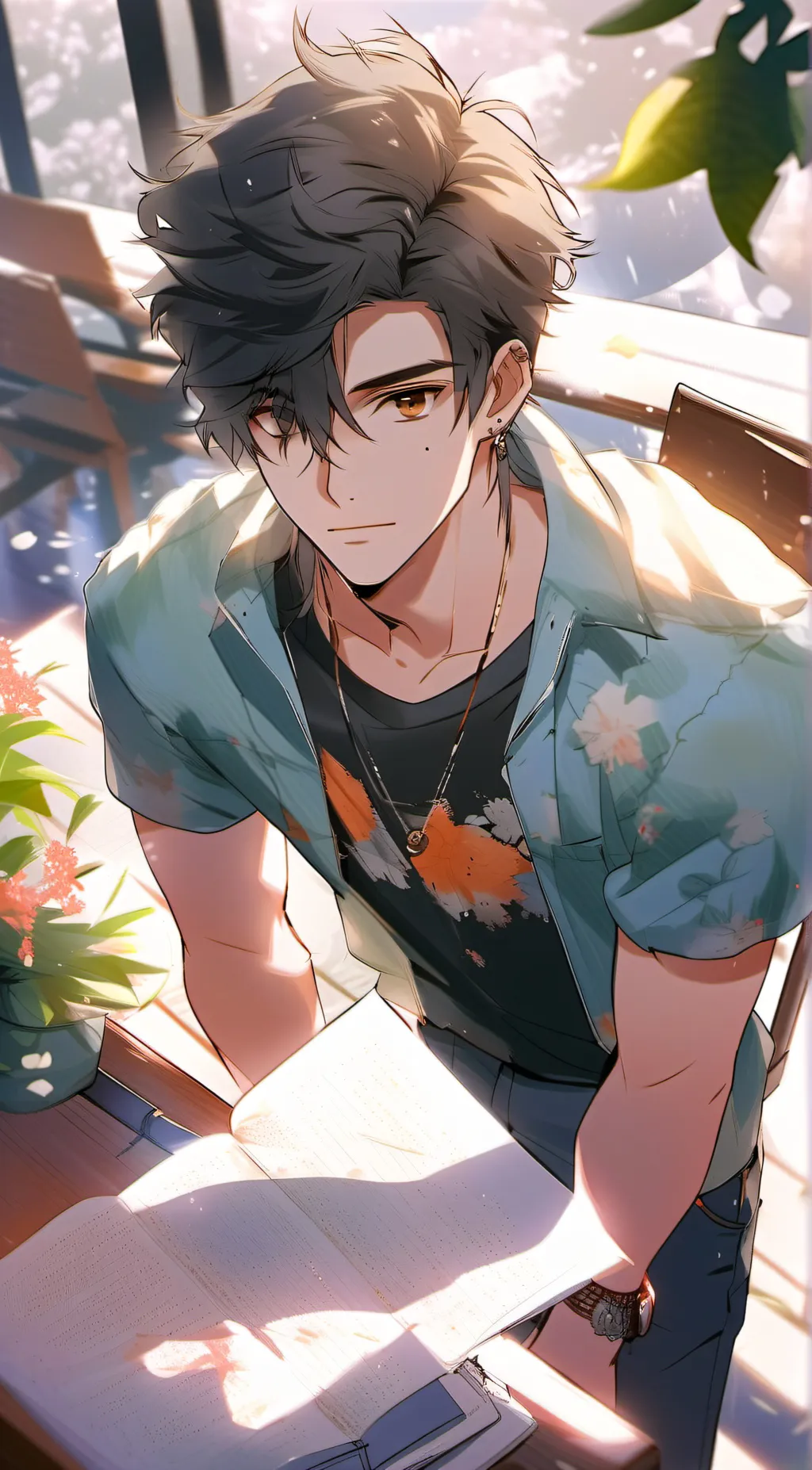 ai character: Evan background