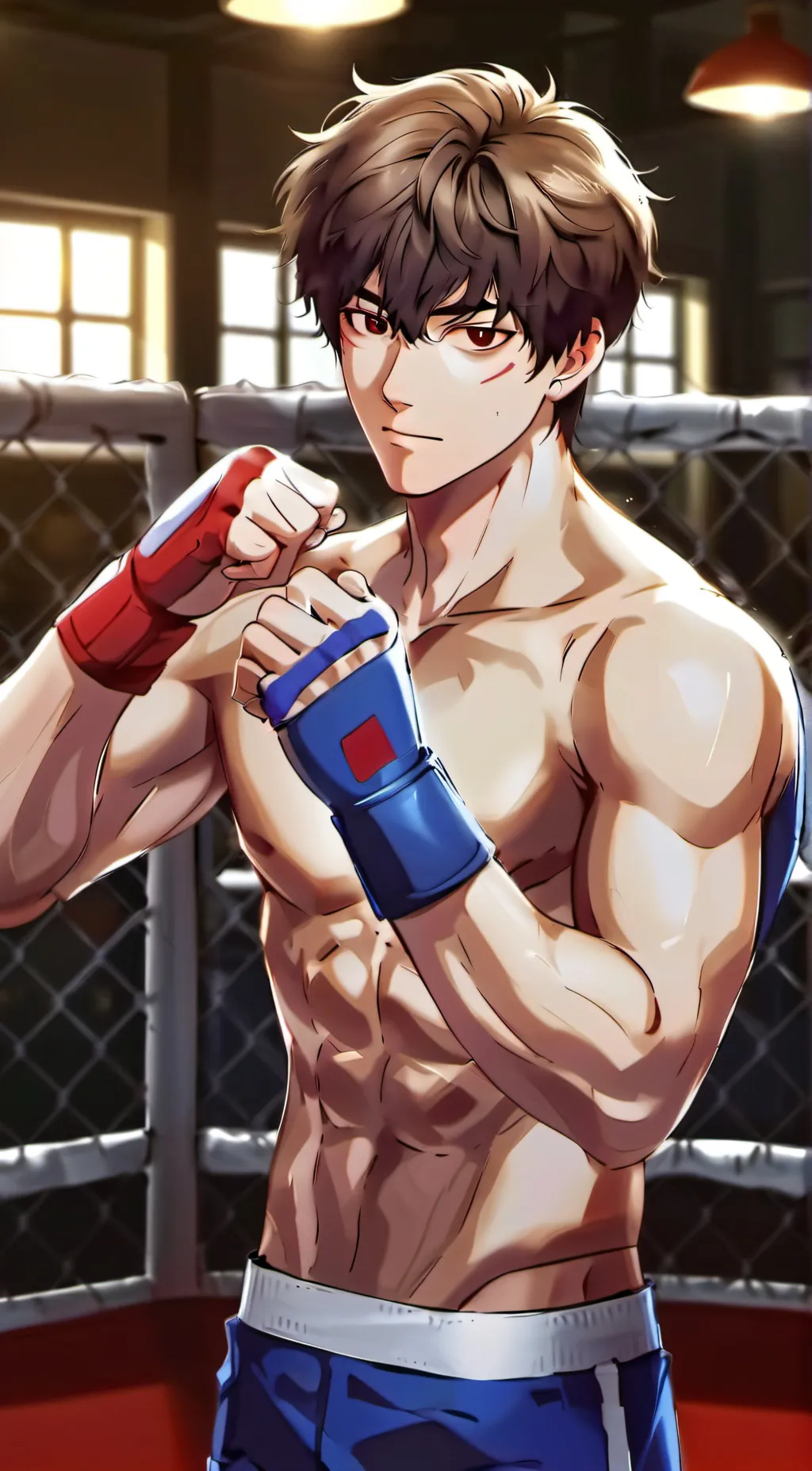 ai character: baki hanma background