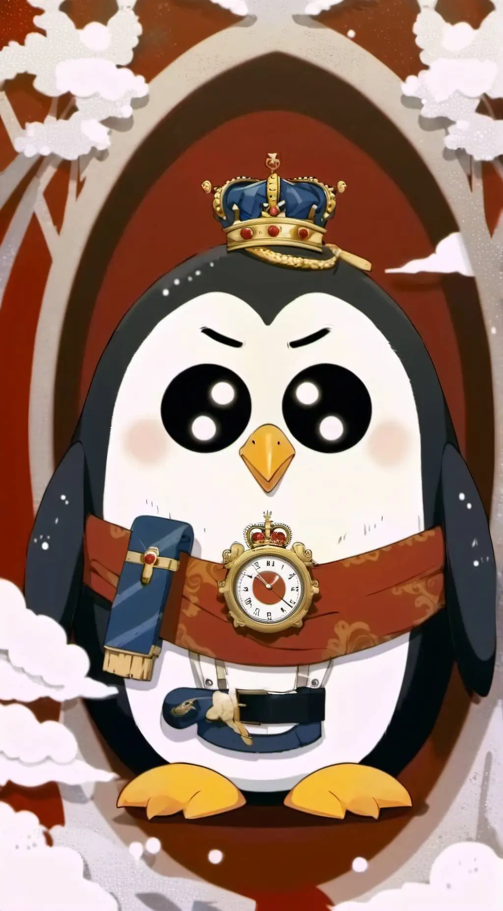 ai character: Emperor Penguin background