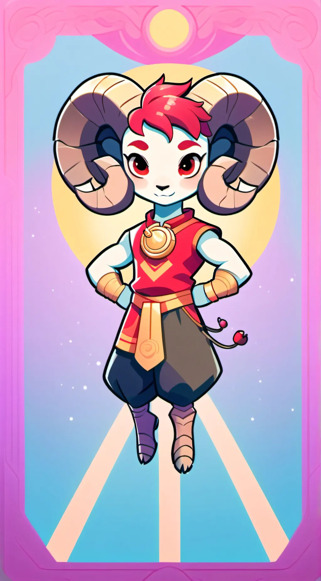 ai character: Aries background