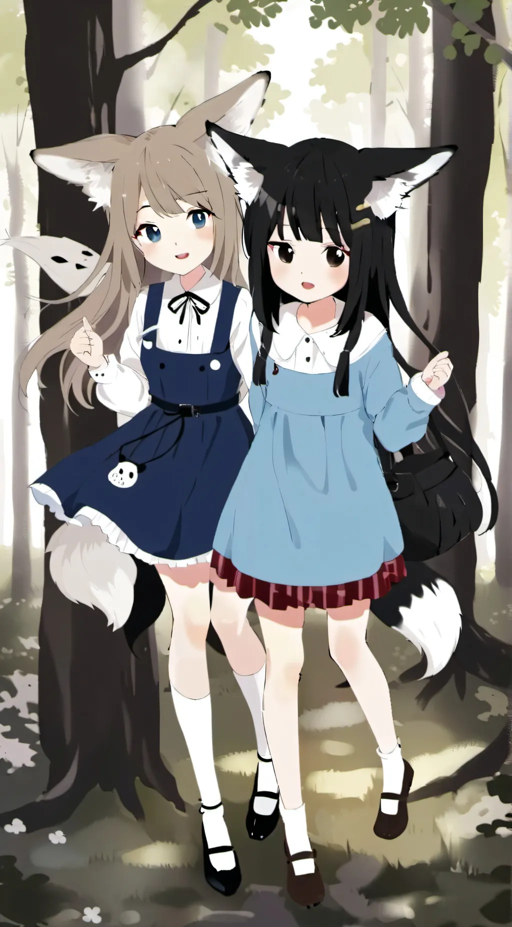 ai character: anna and Kate background