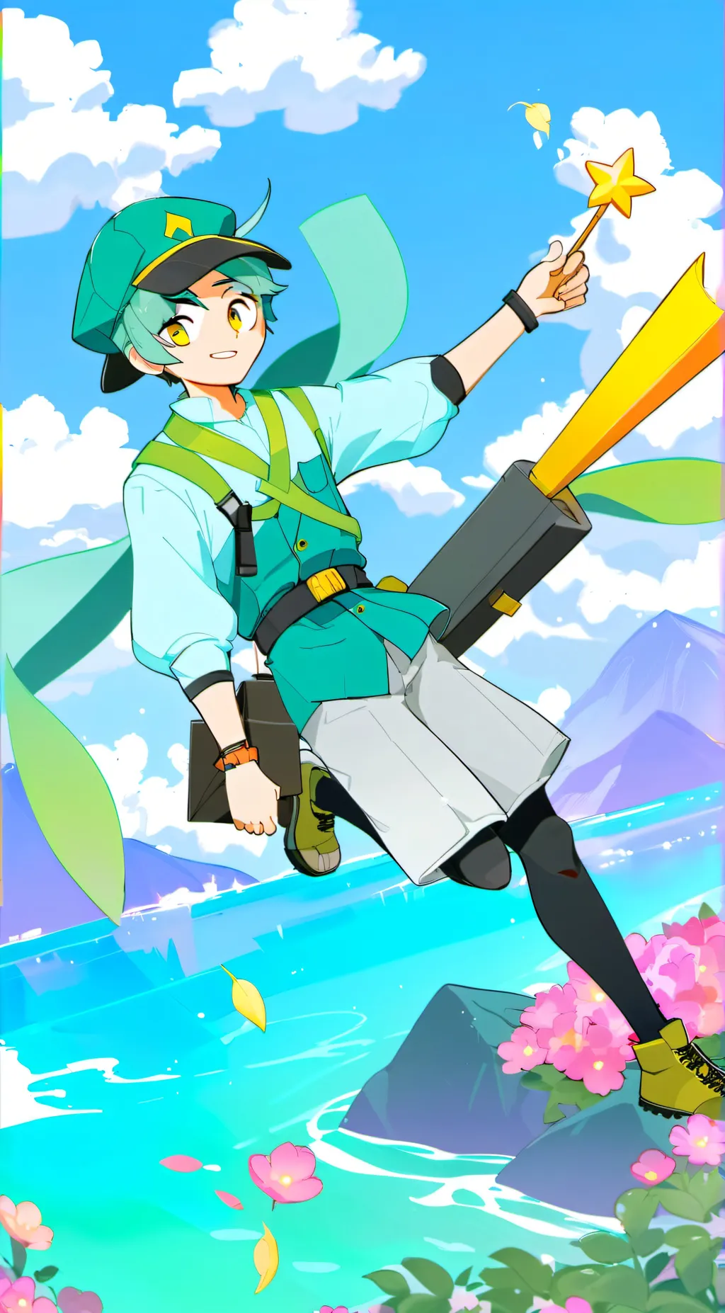 ai character: Crystal background