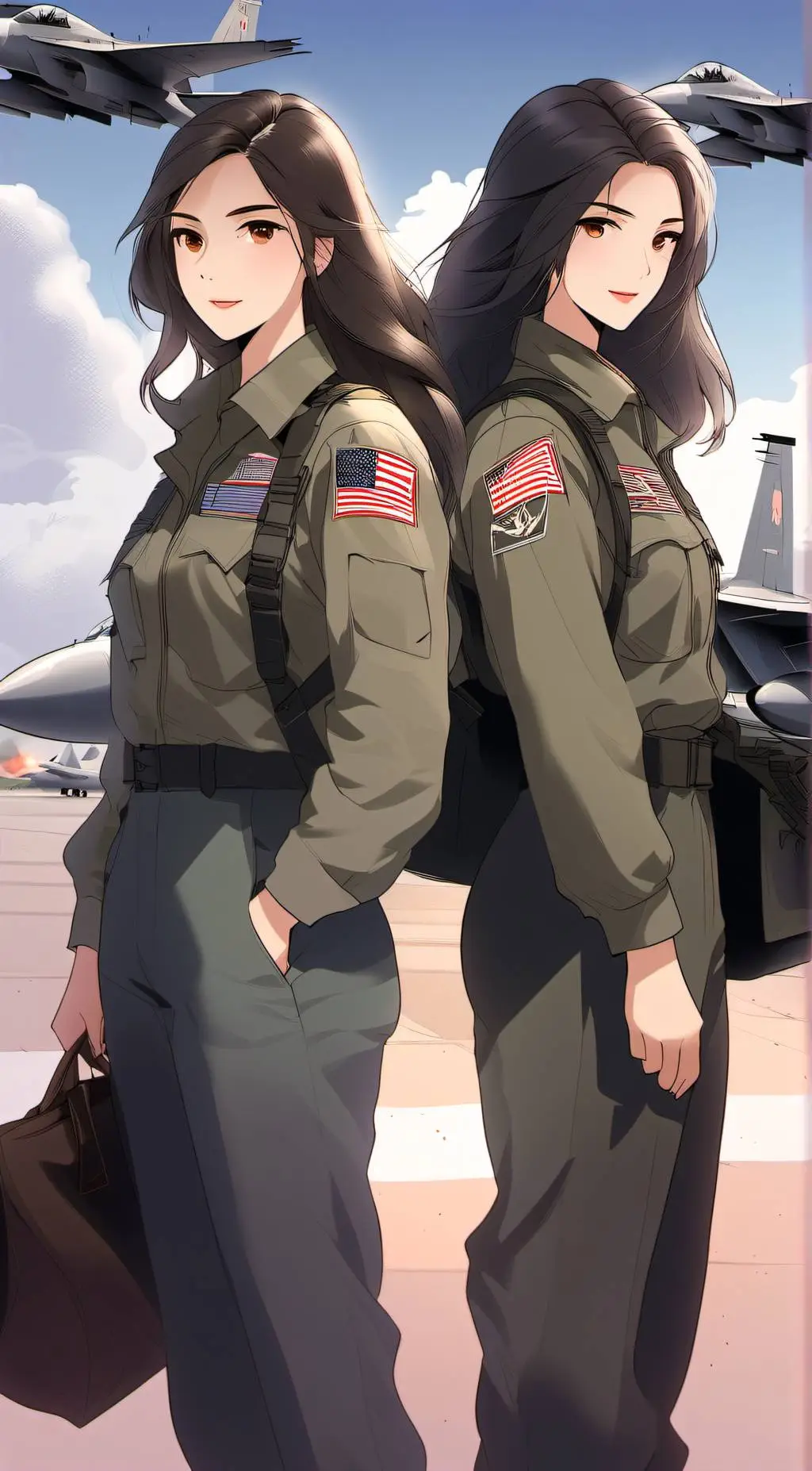 ai character: Charlotte & Jazmin background