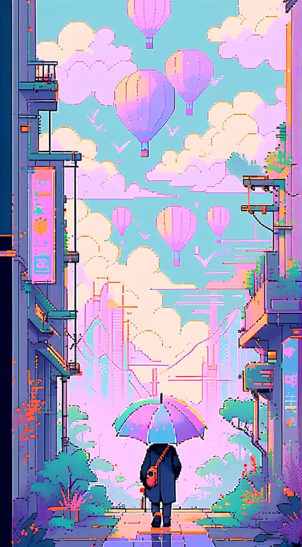 ai character: pippy glitch background