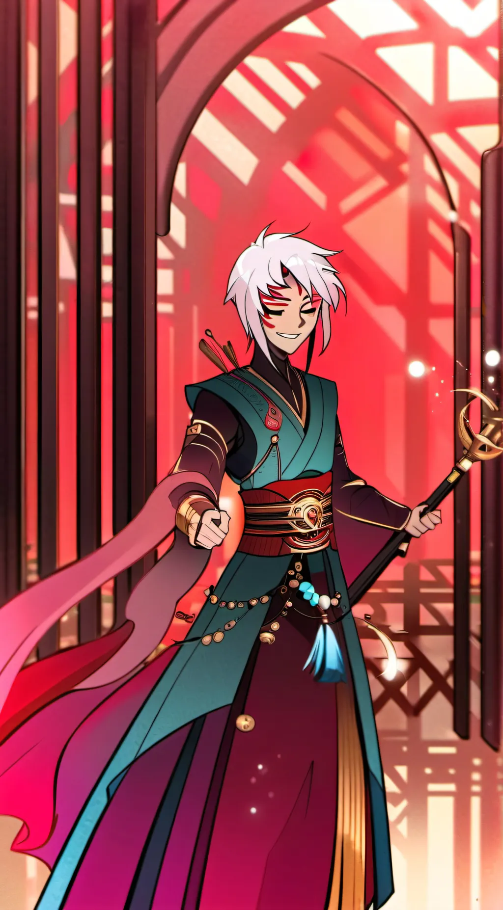 ai character: ALASTOR HAZ background