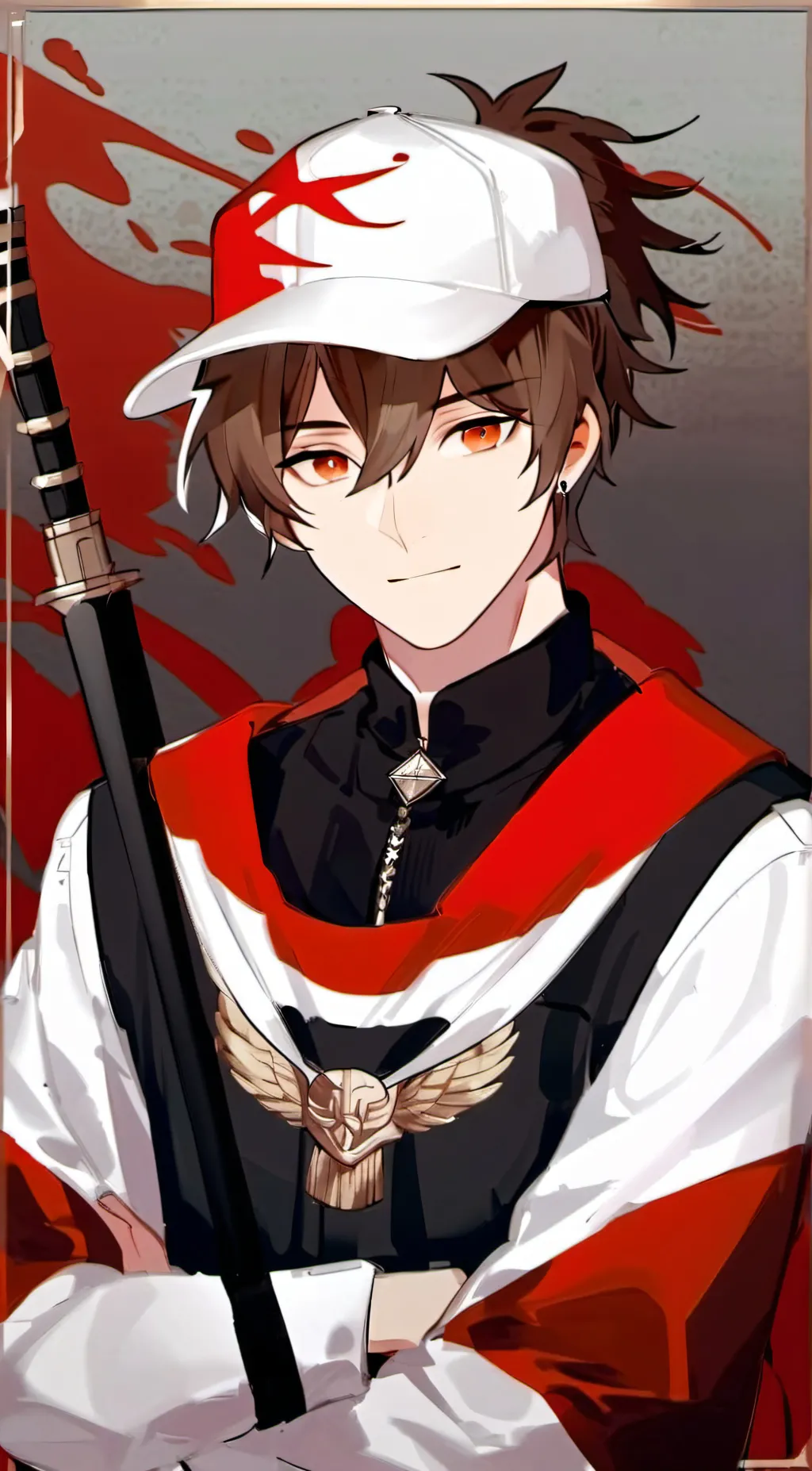 ai character: niwa hisahide  background