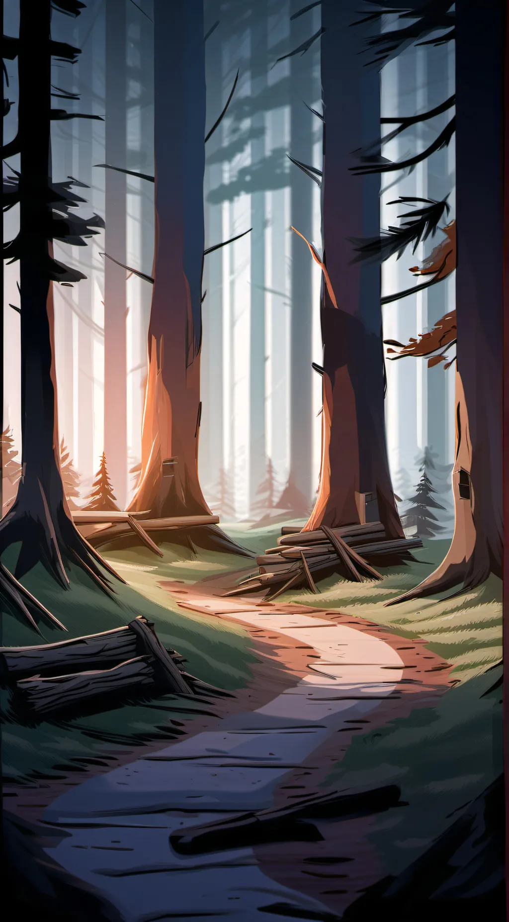 ai character: 1A Camping background