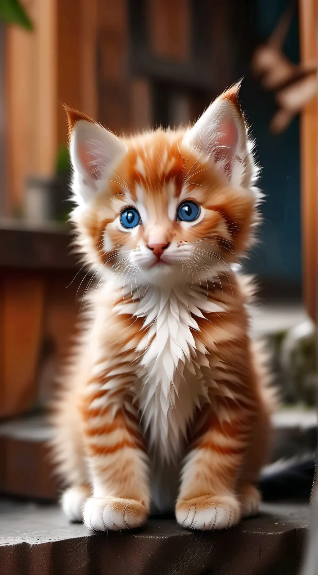 ai character: >Tangerine< background