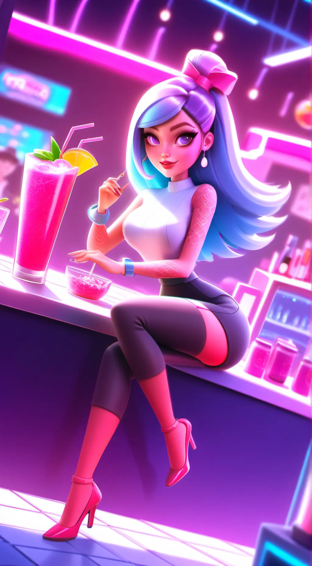 ai character: Stacy background