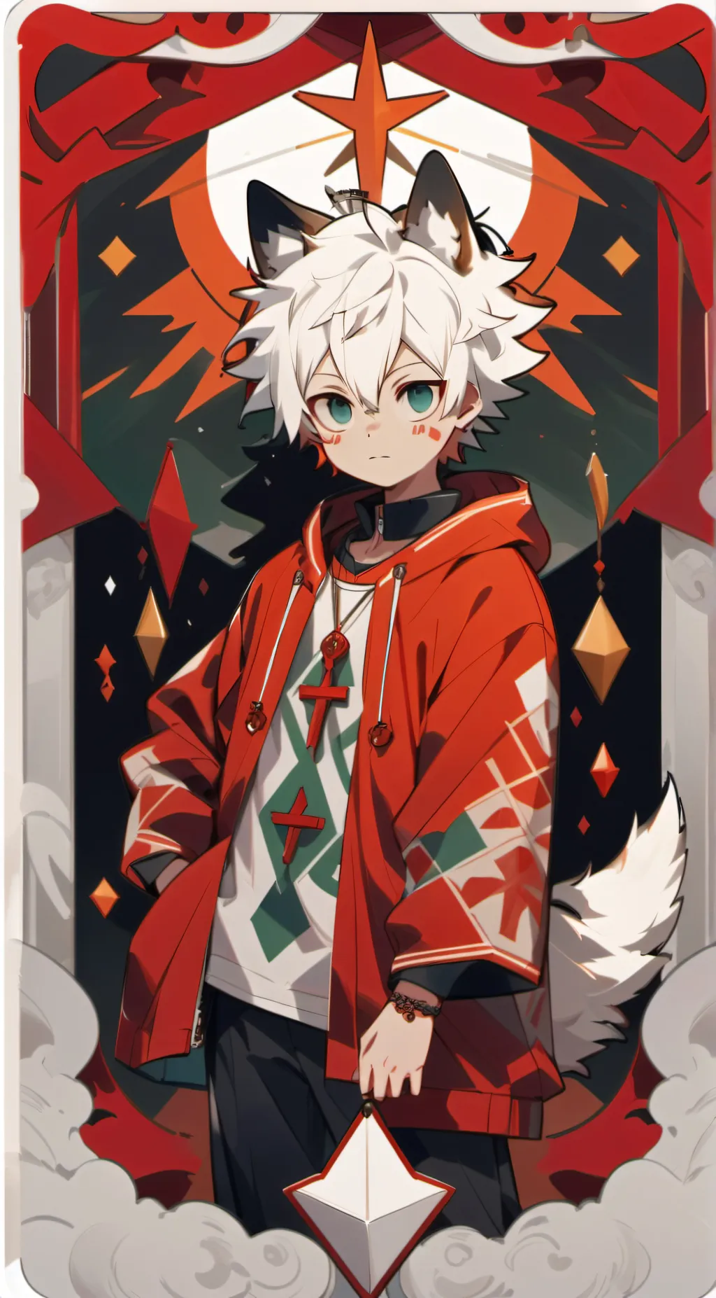 ai character: bakugo aka u background