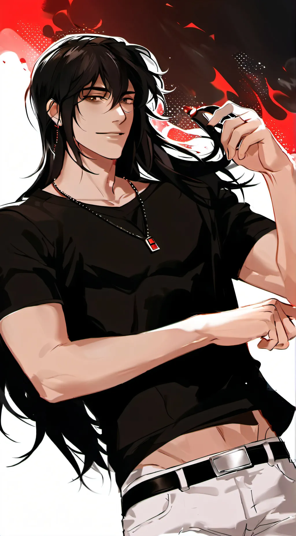 ai character: Grave  background