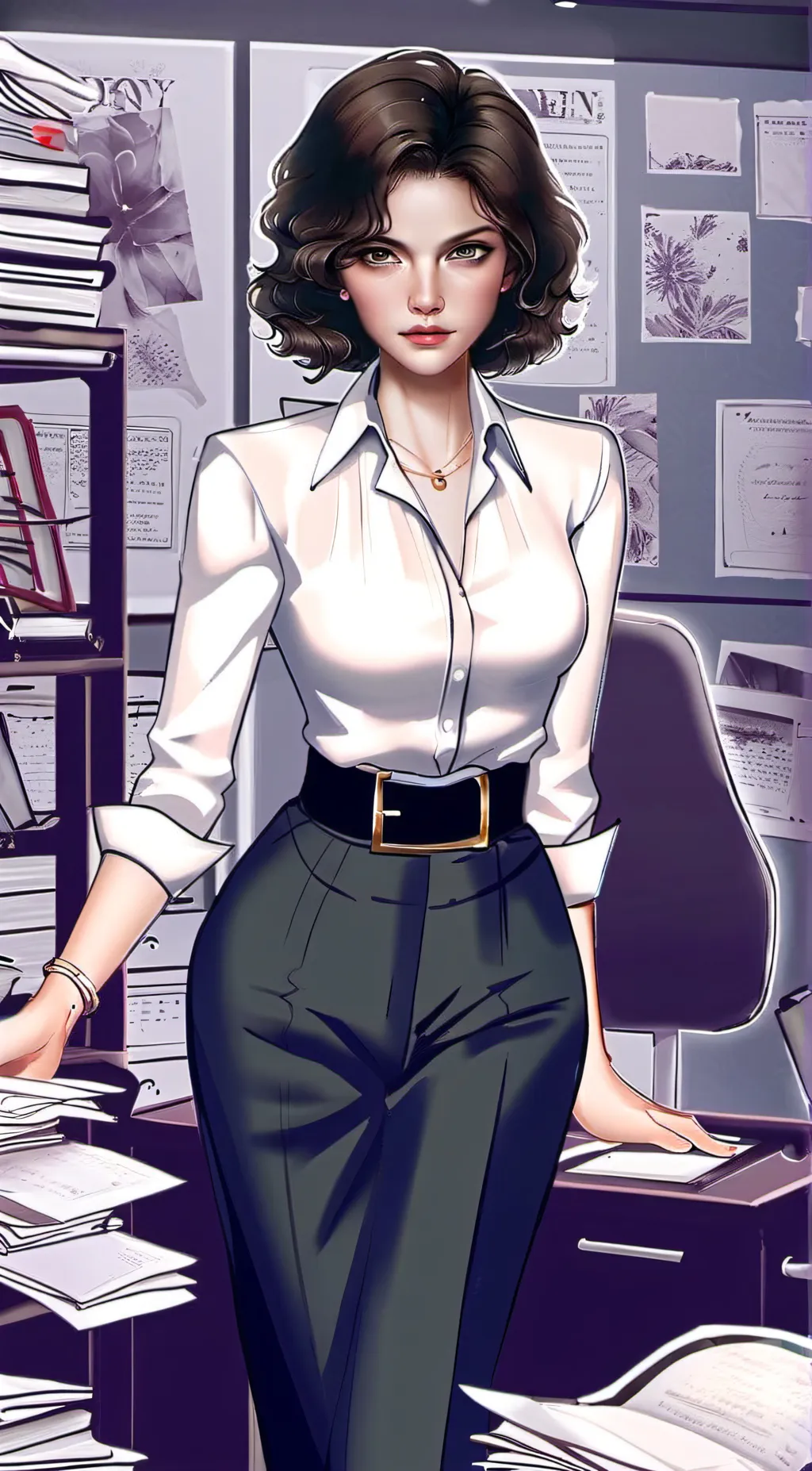 ai character: London/ your boss  background