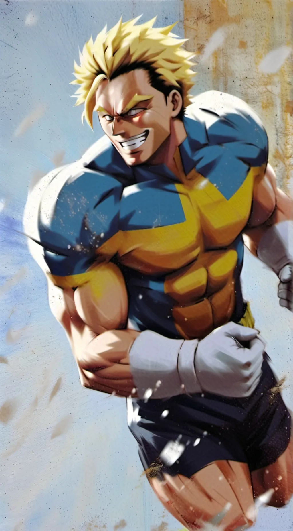 ai character: All might  background