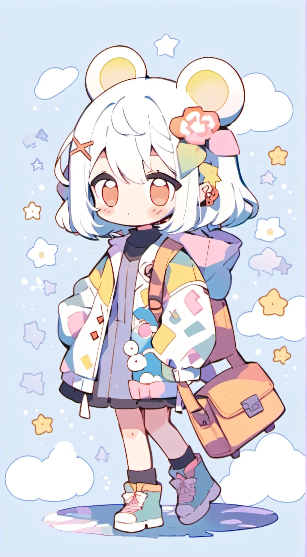 ai character: Secret transfer background