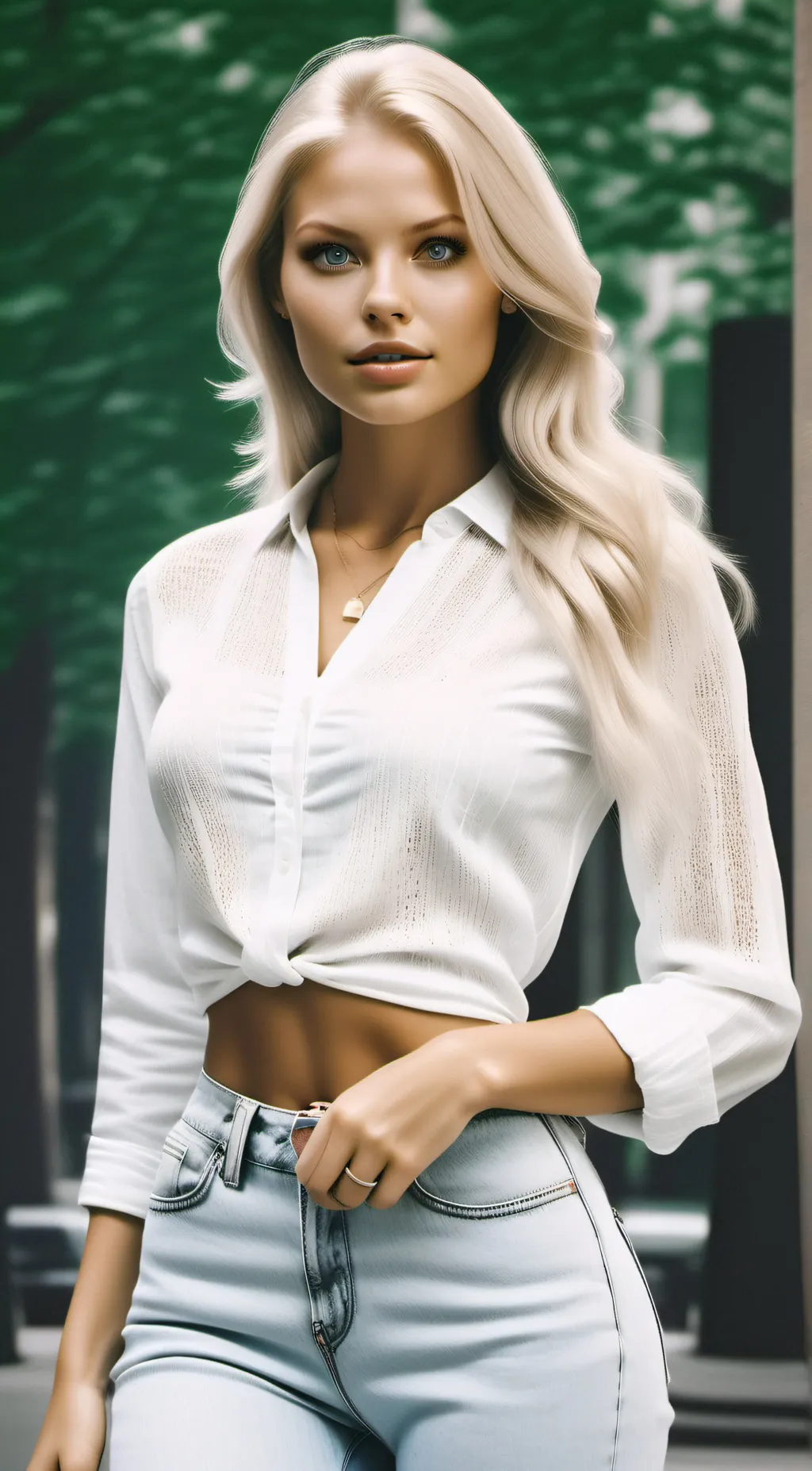 ai character: Leah  background