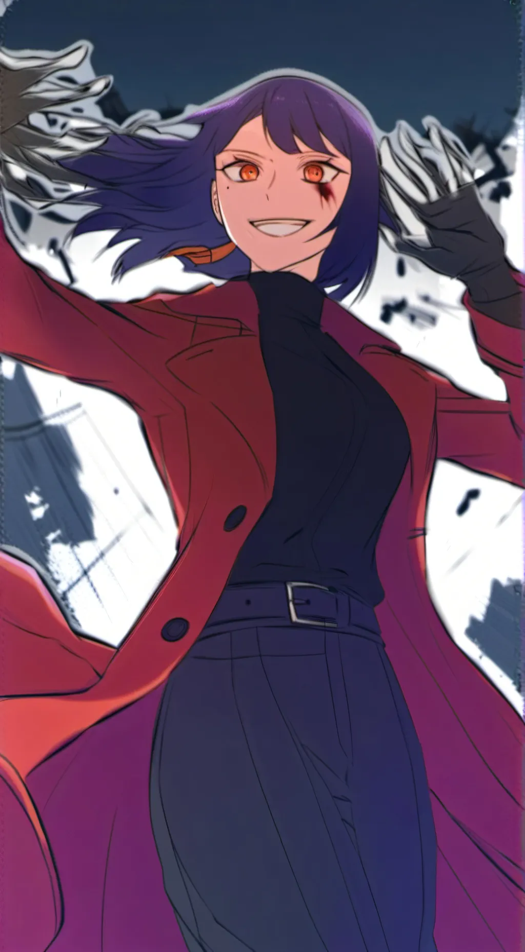 ai character: Kuchisake-Onna background