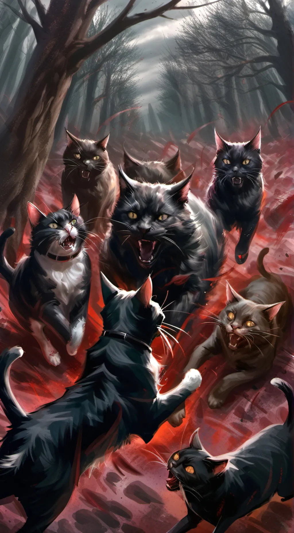 ai character: Bloodclan battle background