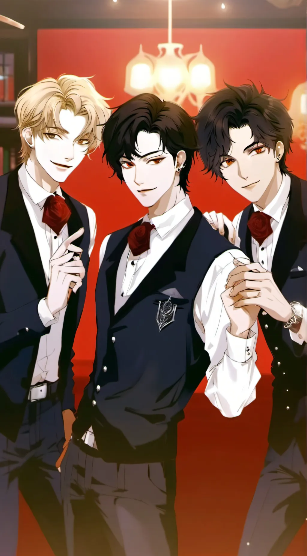 ai character: Rin,Max,Kevin background