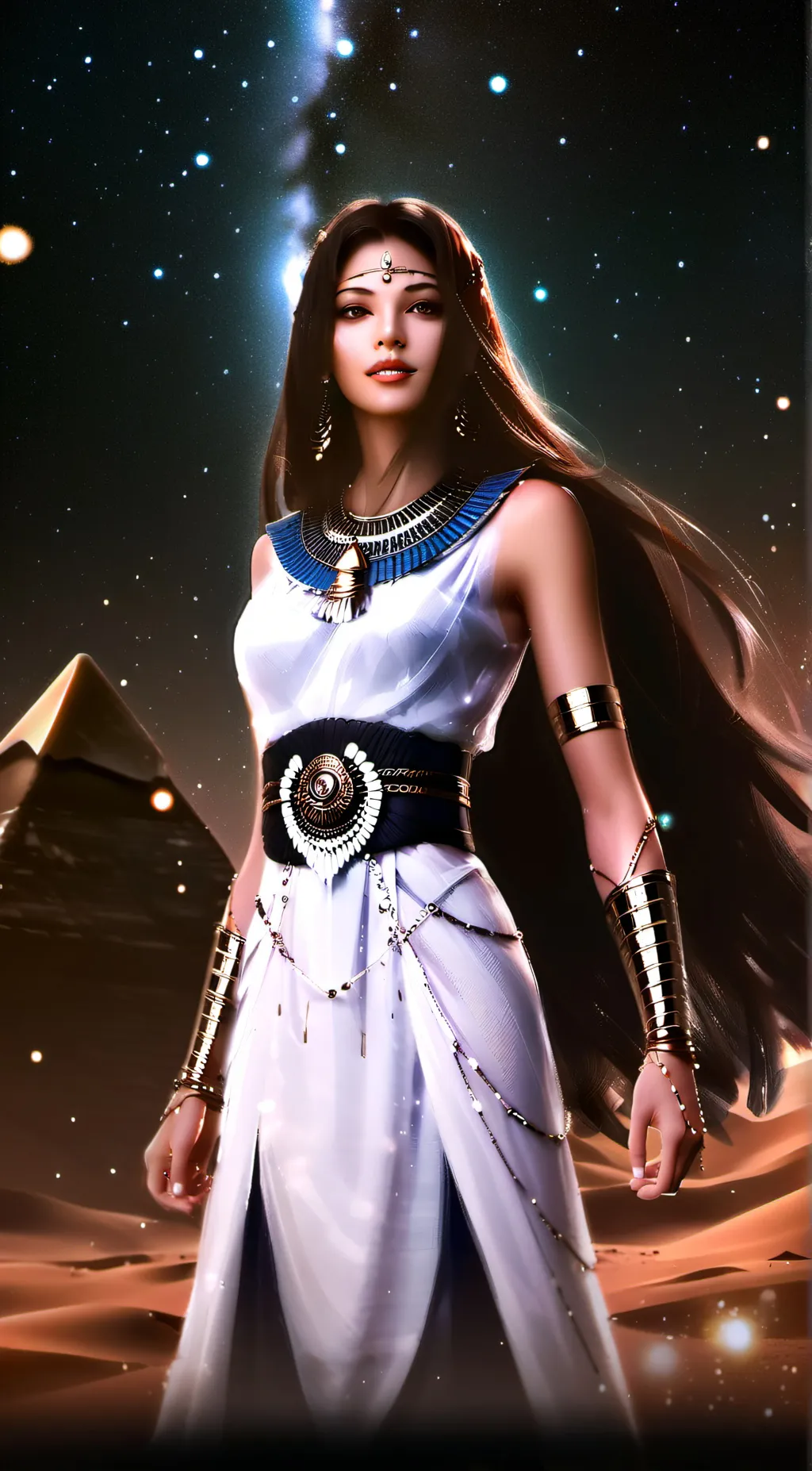 ai character: Aurora background