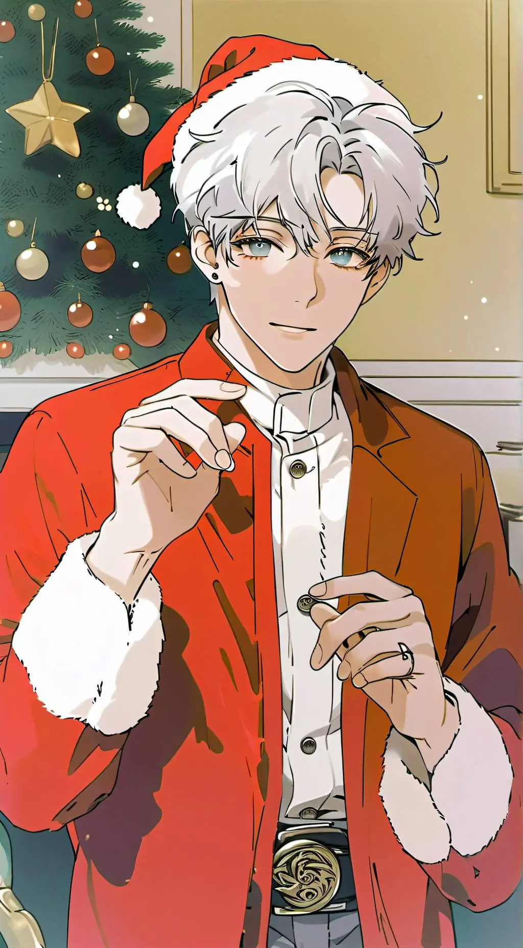 ai character: Noel Claus background
