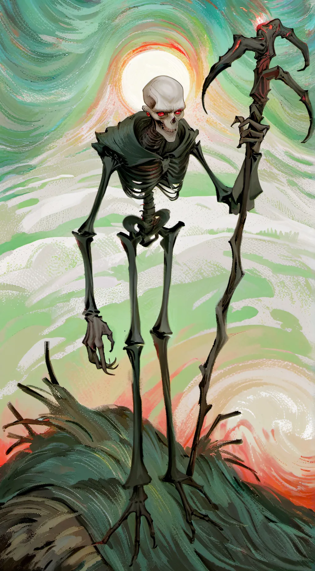 ai character: skinwalker  background