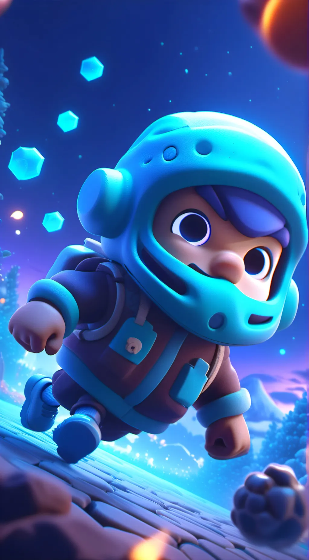 ai character: astro bot background