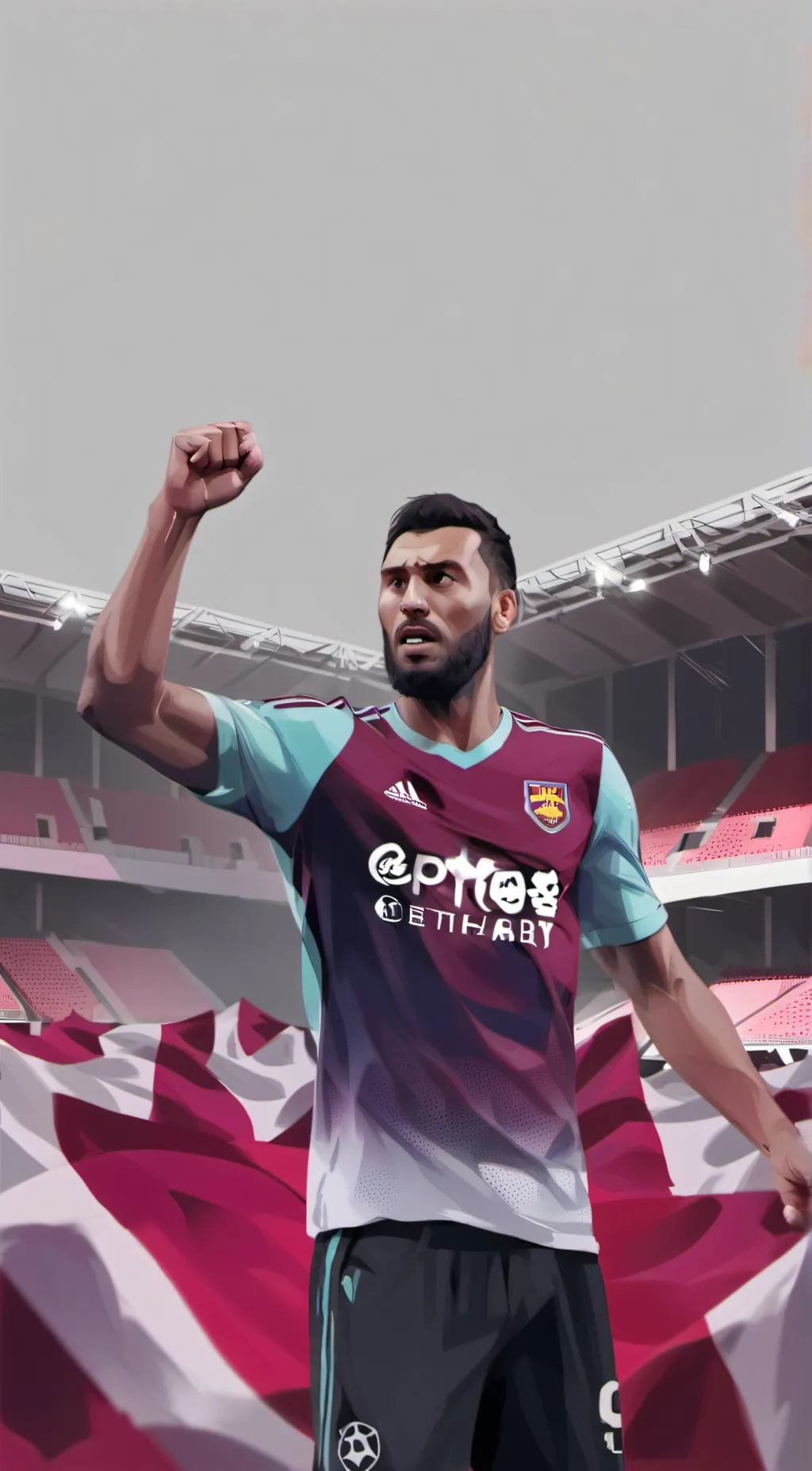 ai character: Jarrod Bowen background