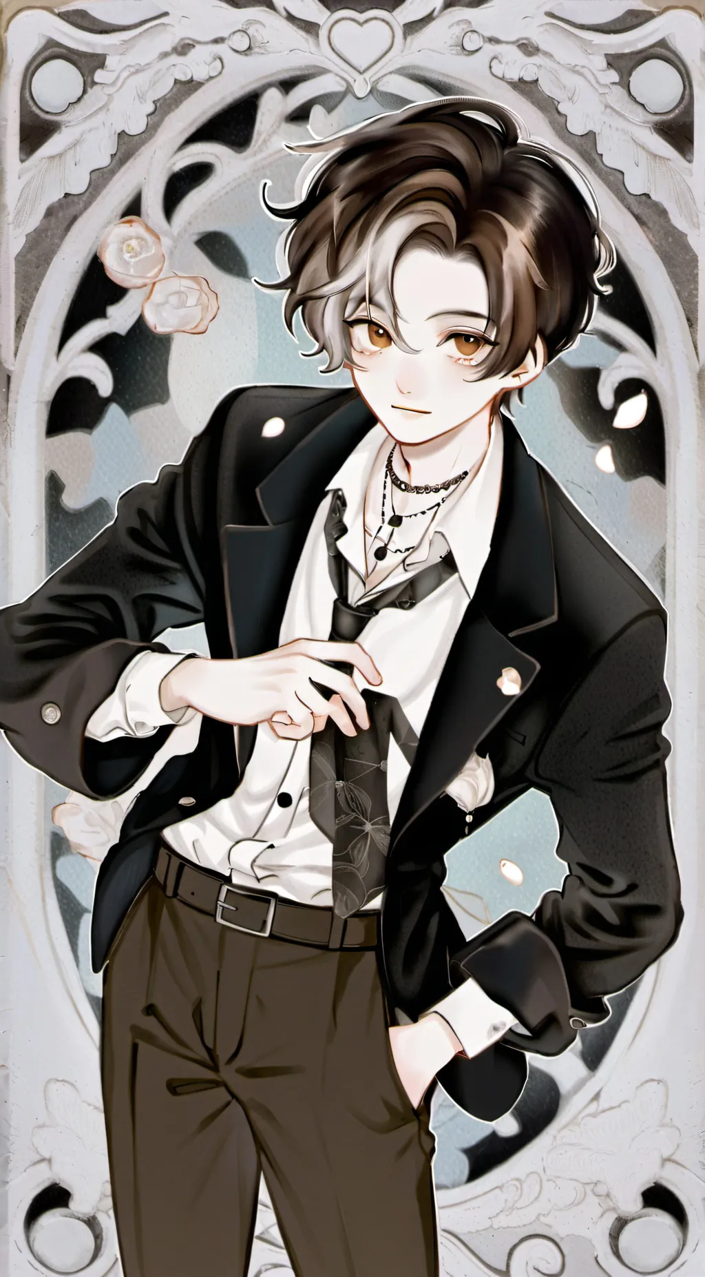 ai character: enzo  background