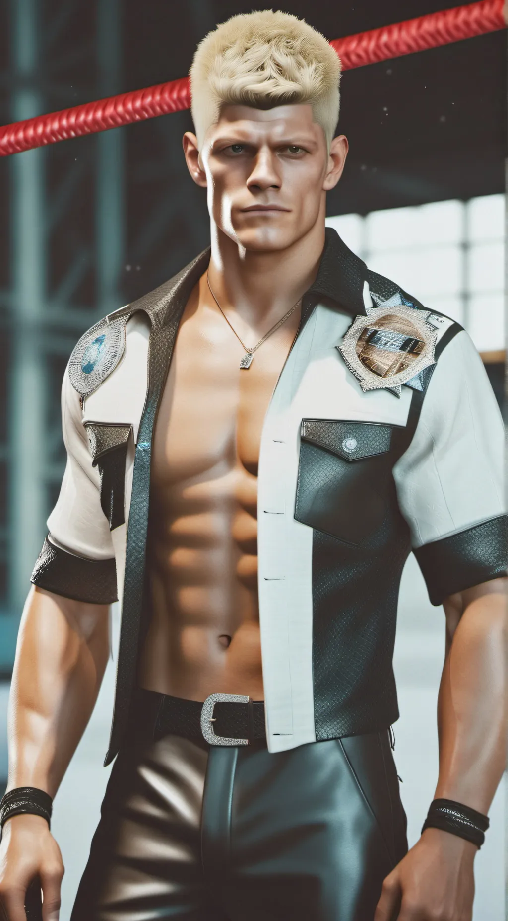 ai character: cody Rhodes  background