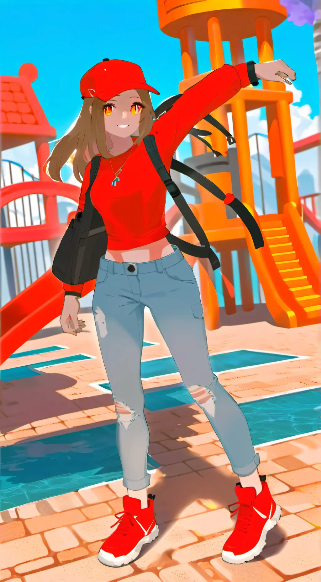 ai character: Half life (Amber) background