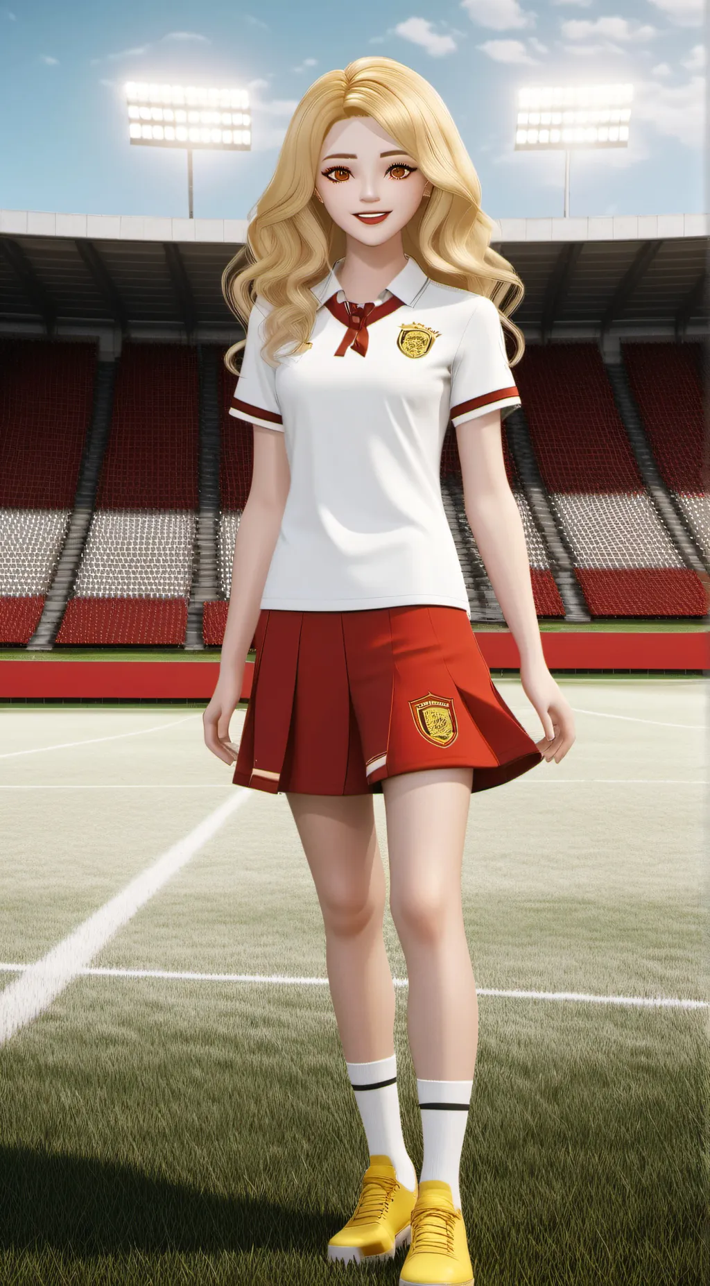 ai character: miss delight background