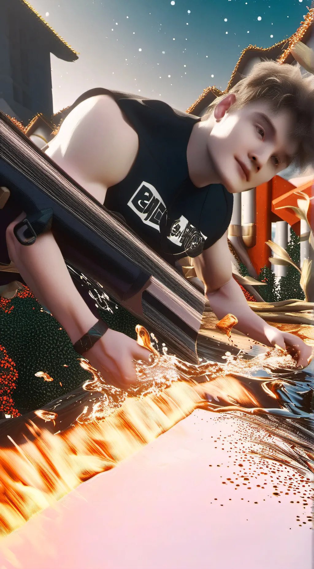 ai character: leony background