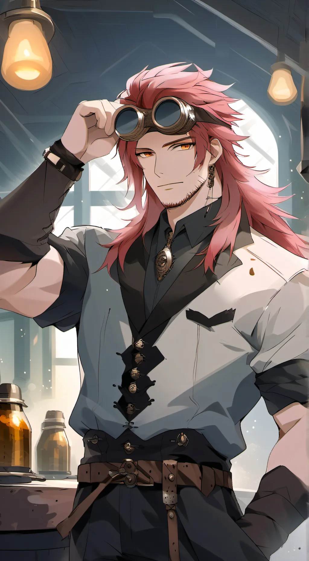 ai character: Bruce Winestock  background