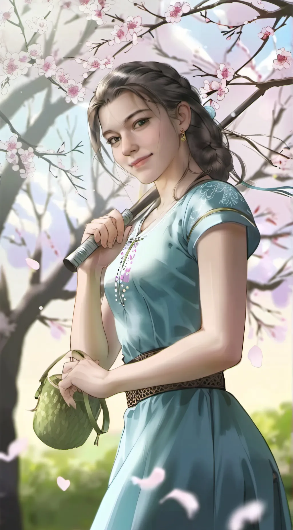 ai character: Cherry background