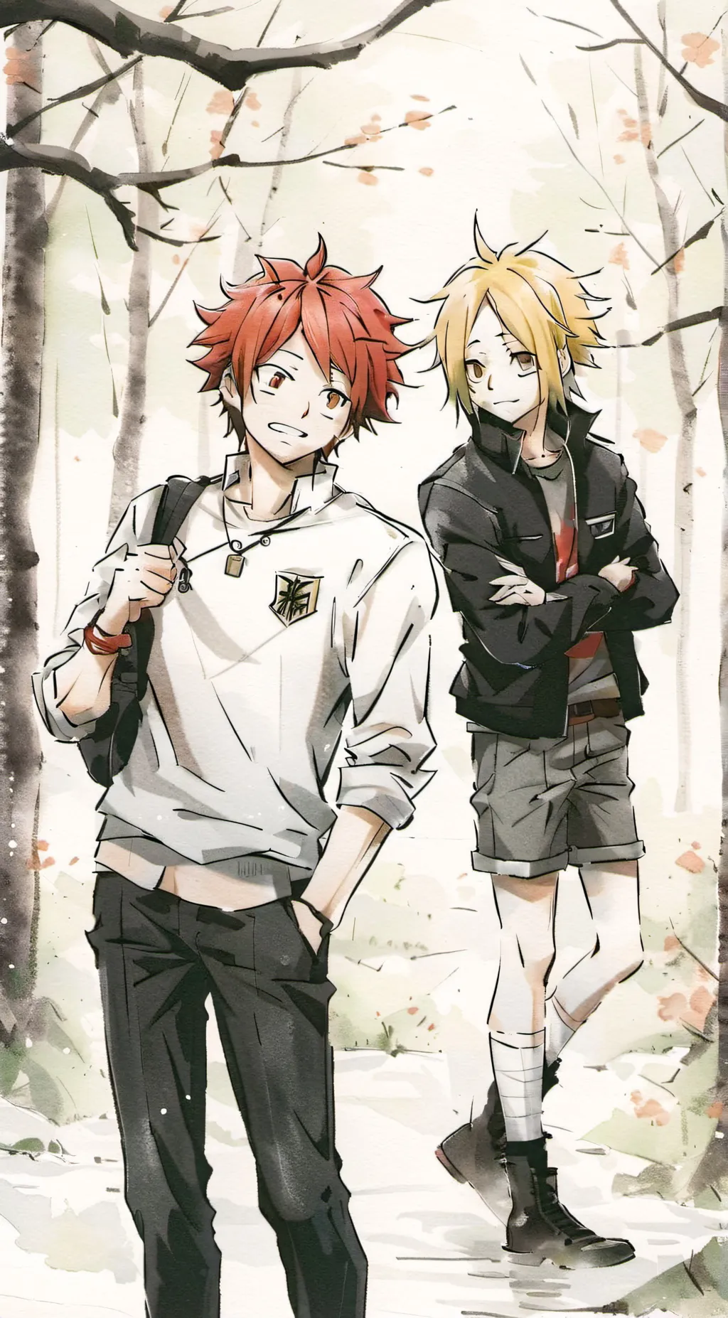 ai character: Denki and kiri background