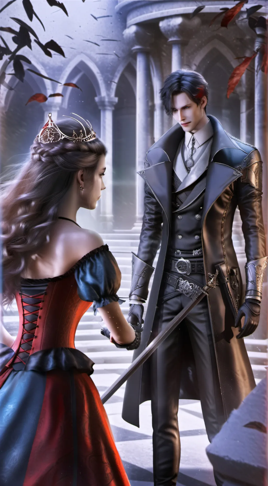 ai character: assassin meme background