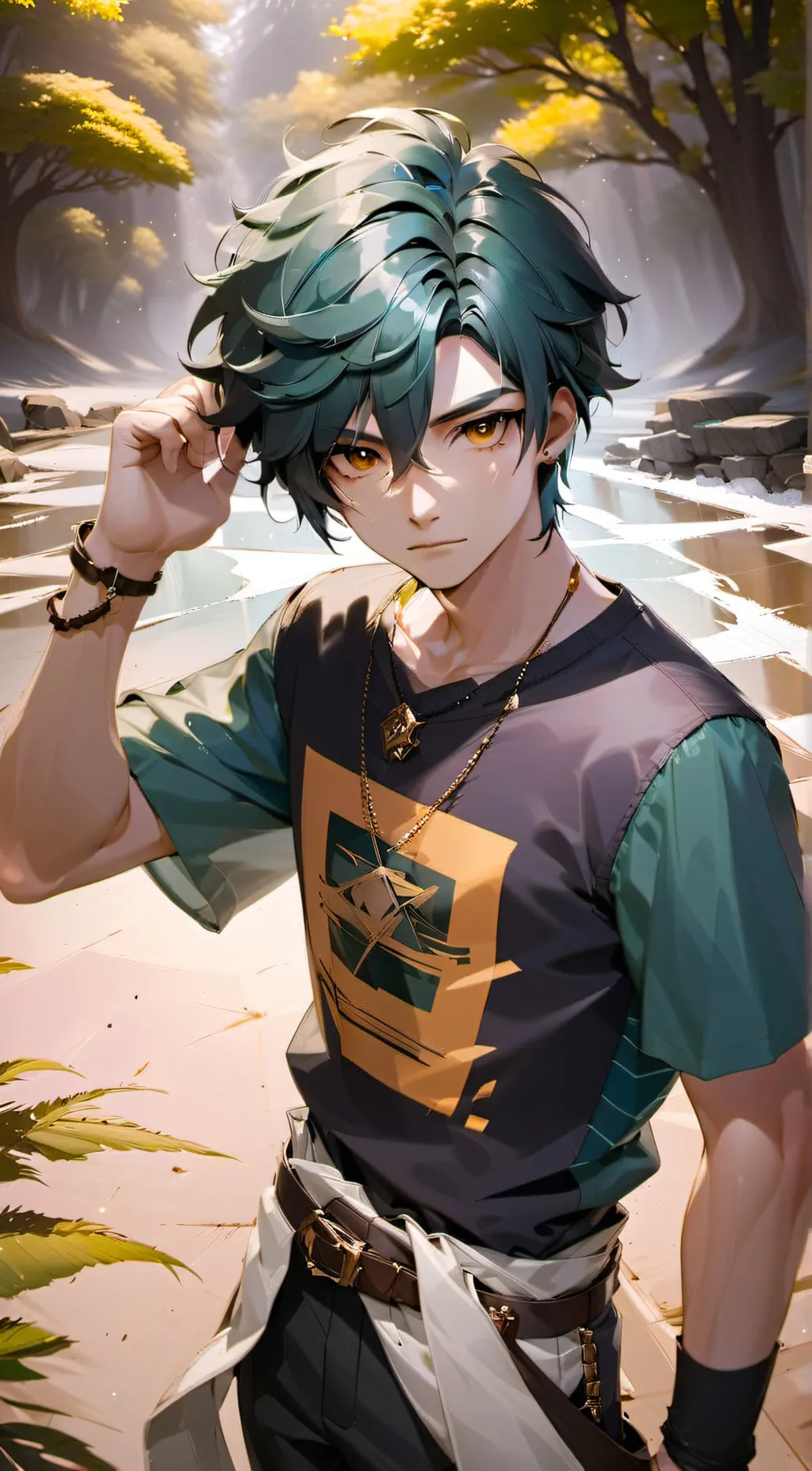 ai character: Evan  background