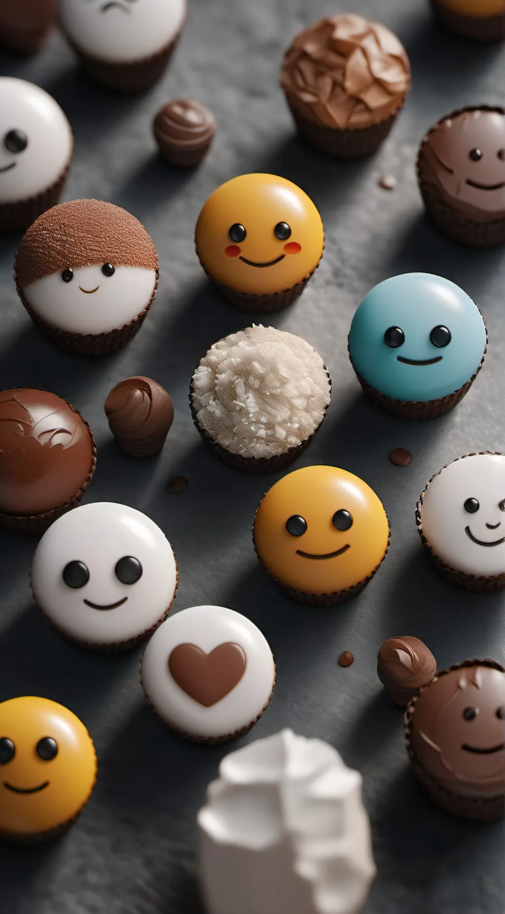 ai character: emoji background