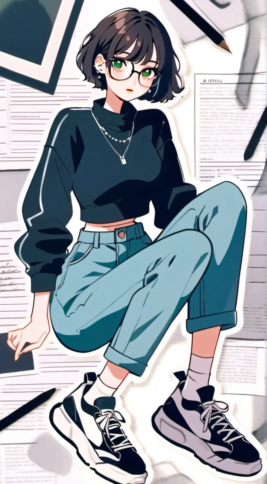 ai character: (^ ^) Hannah (^ ^) background