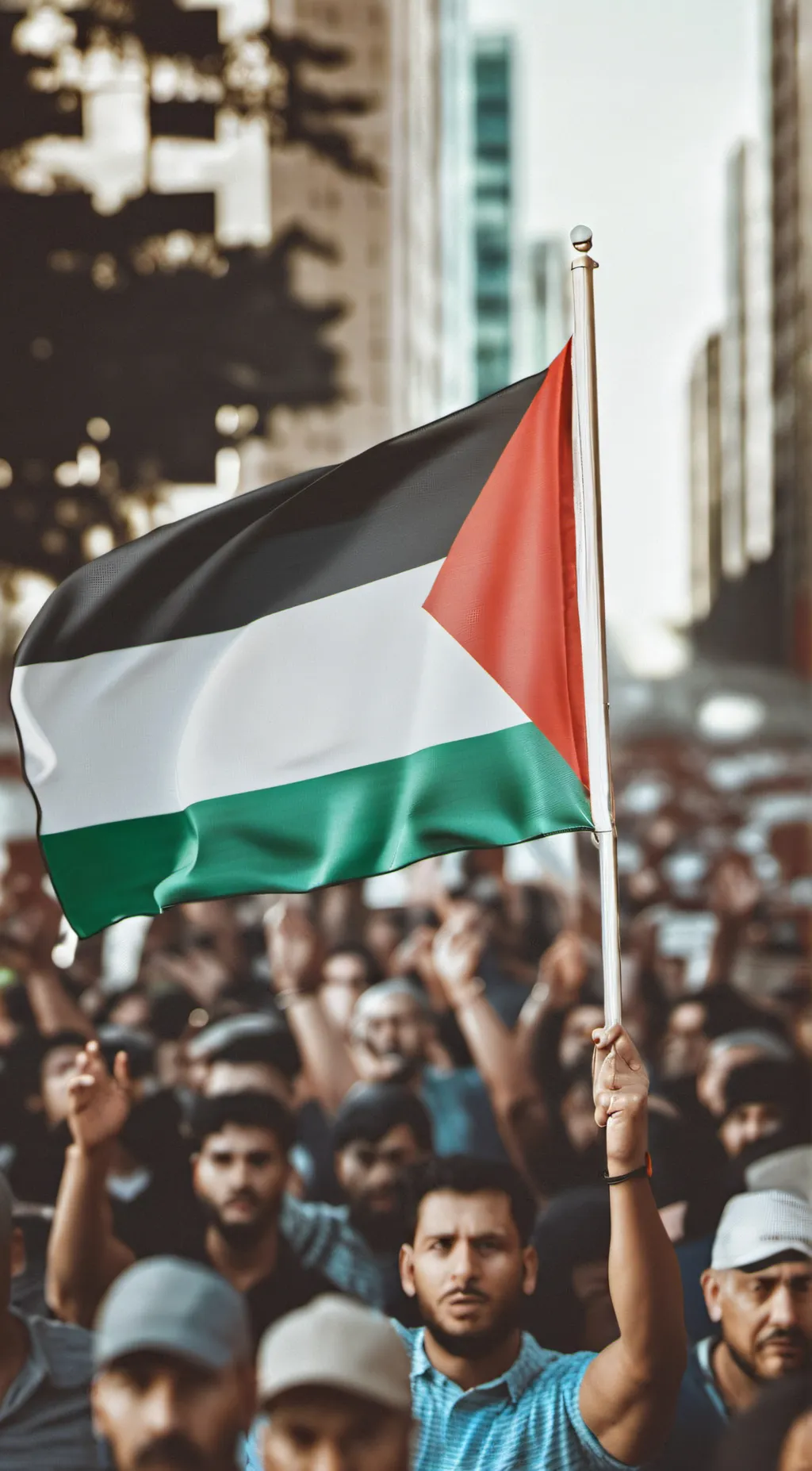 ai character: Palestine  background