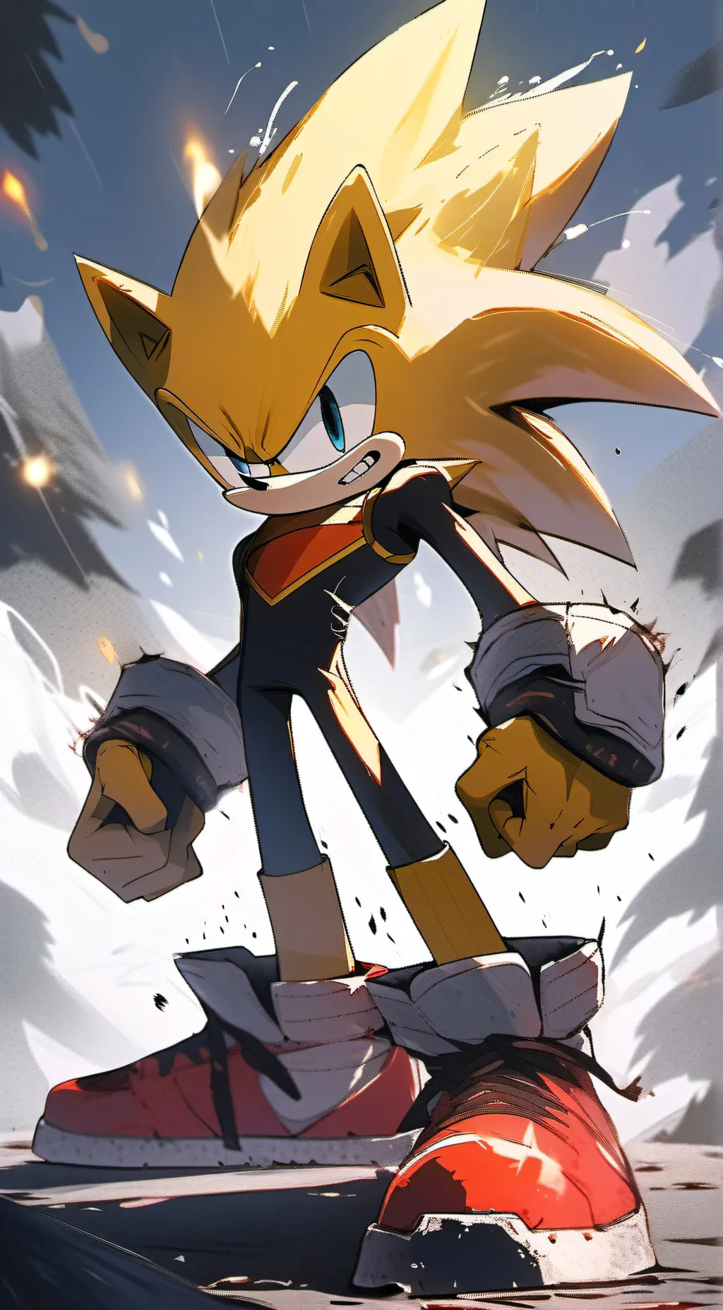 ai character: super sonic background