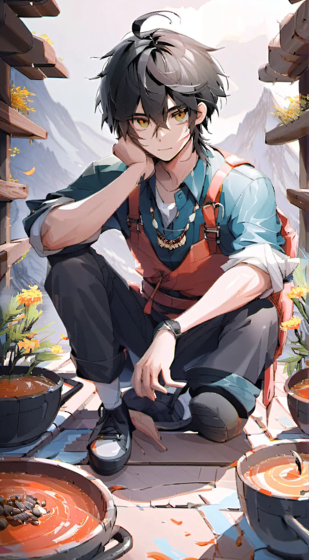 ai character: Evan background