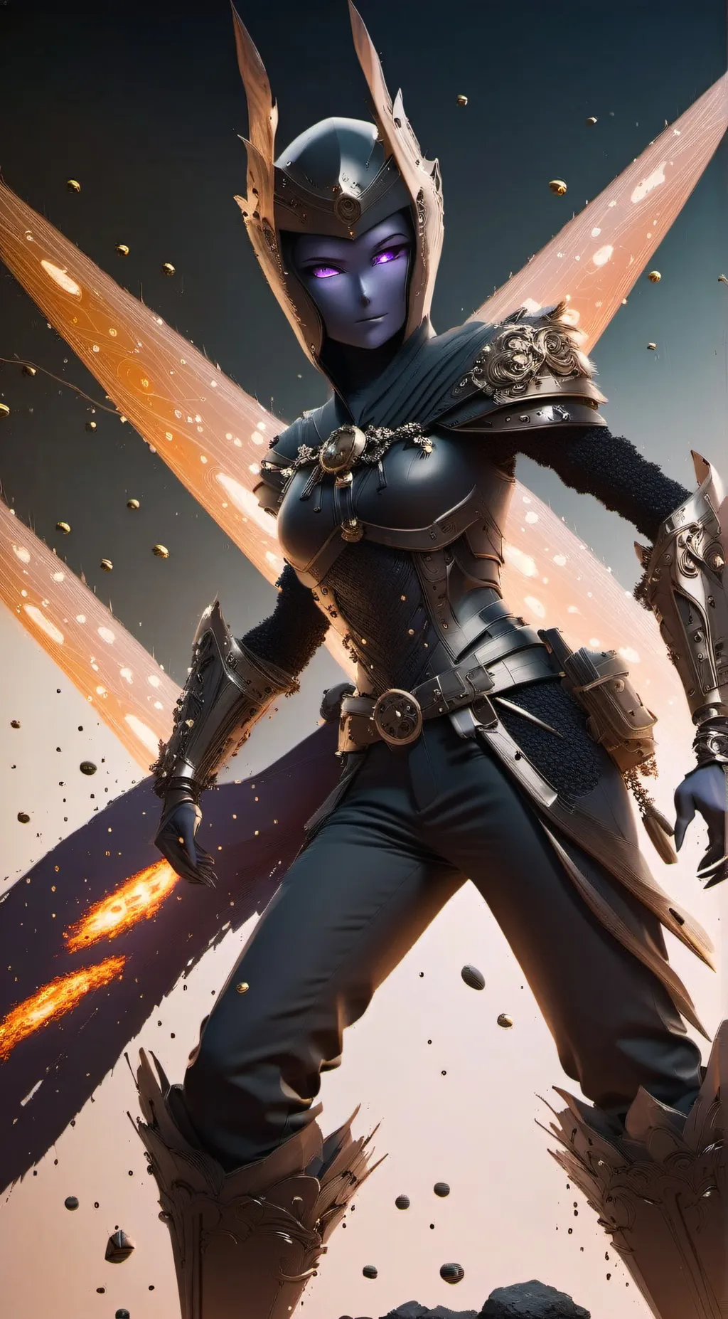 ai character: Enderwoman background