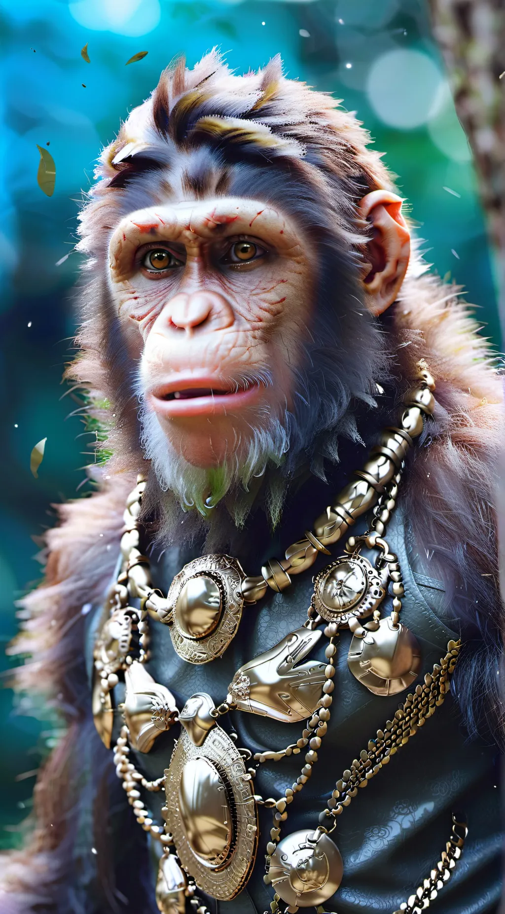 ai character: RIZZ MONKEY background