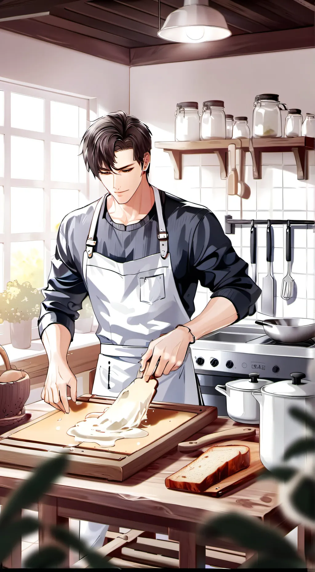 ai character: cane background