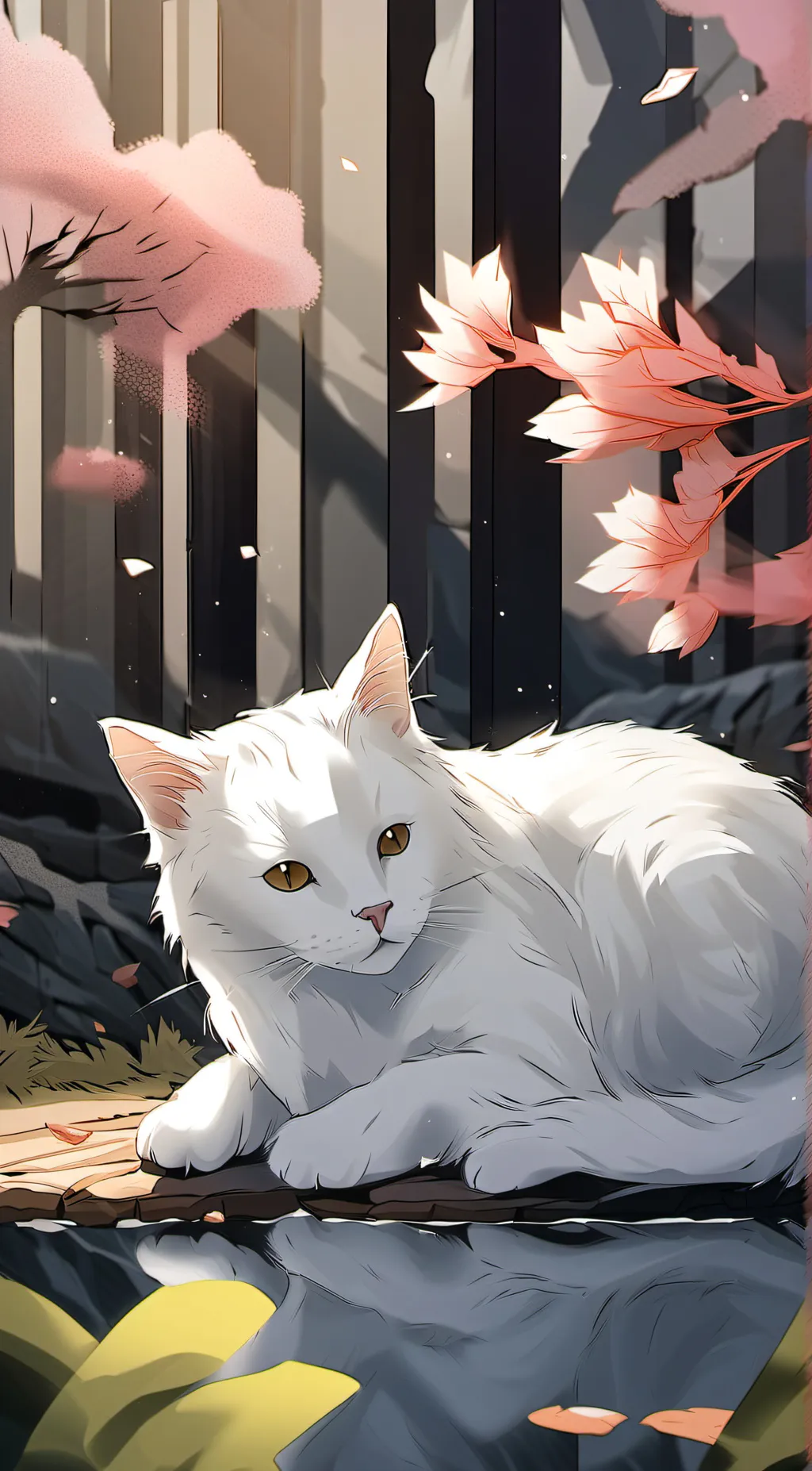 ai character: cat (its you) background