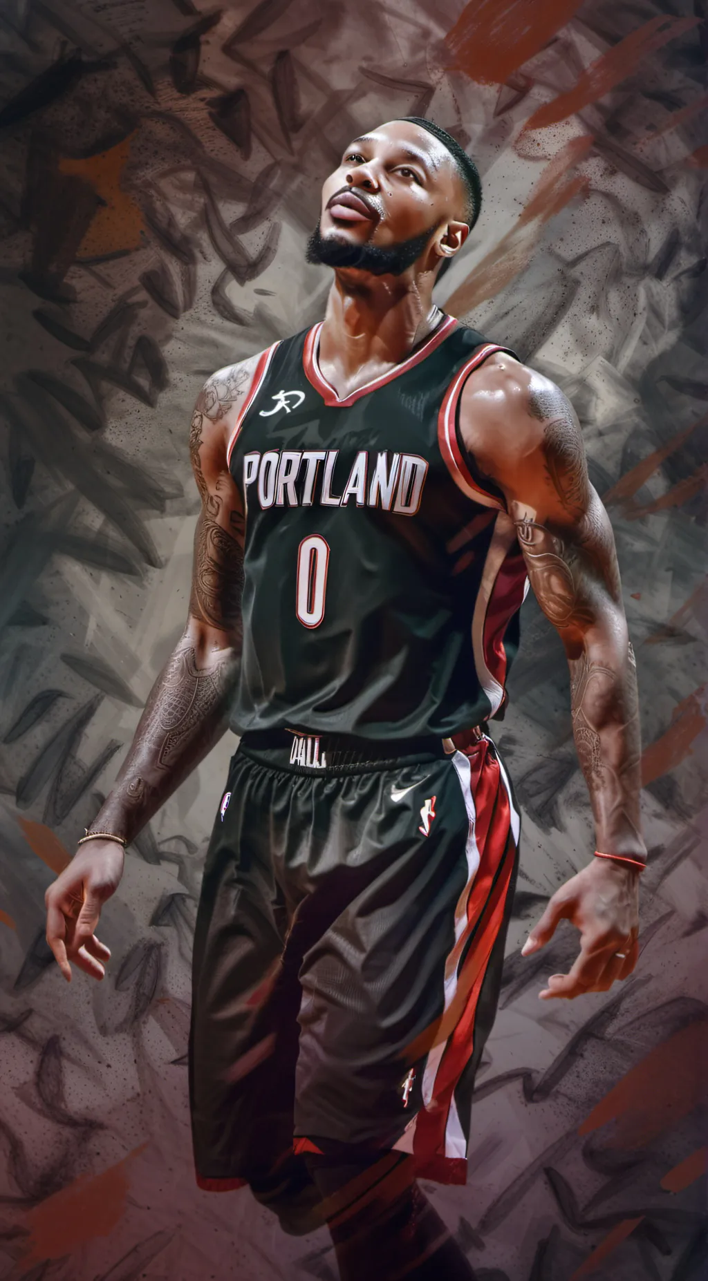 ai character: Damian Lillard background