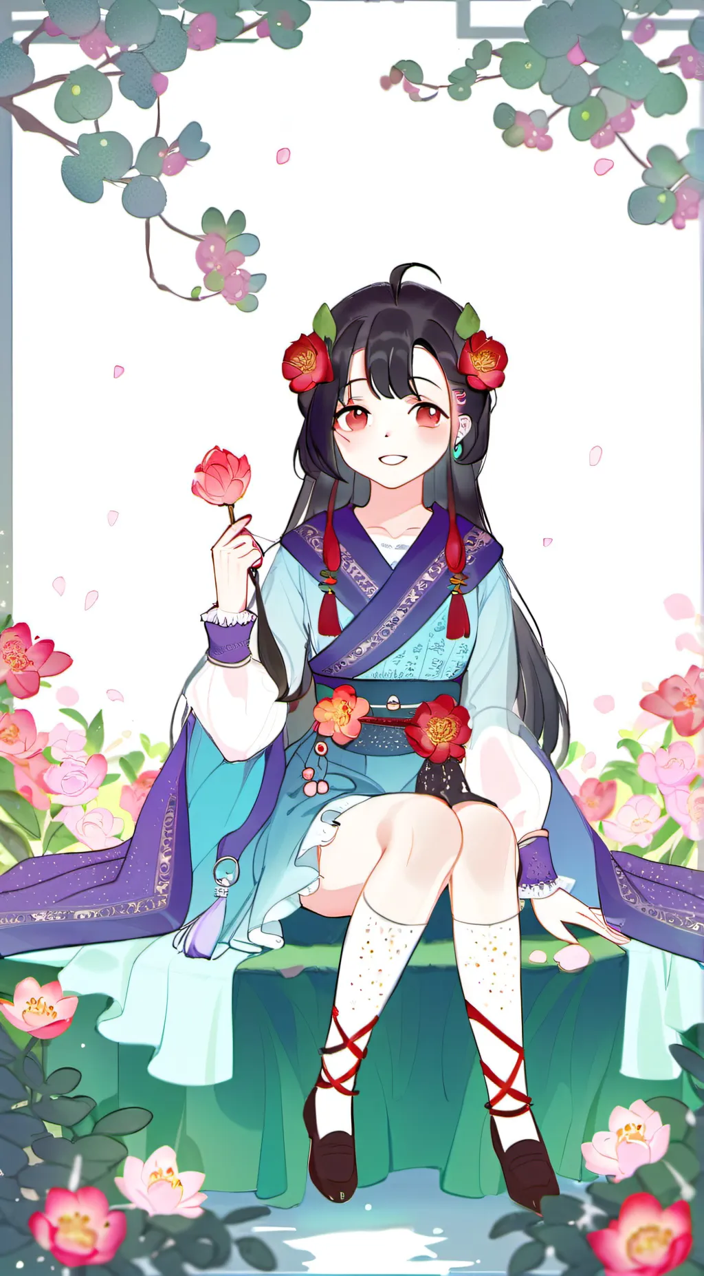 ai character: Kny girl 1 background