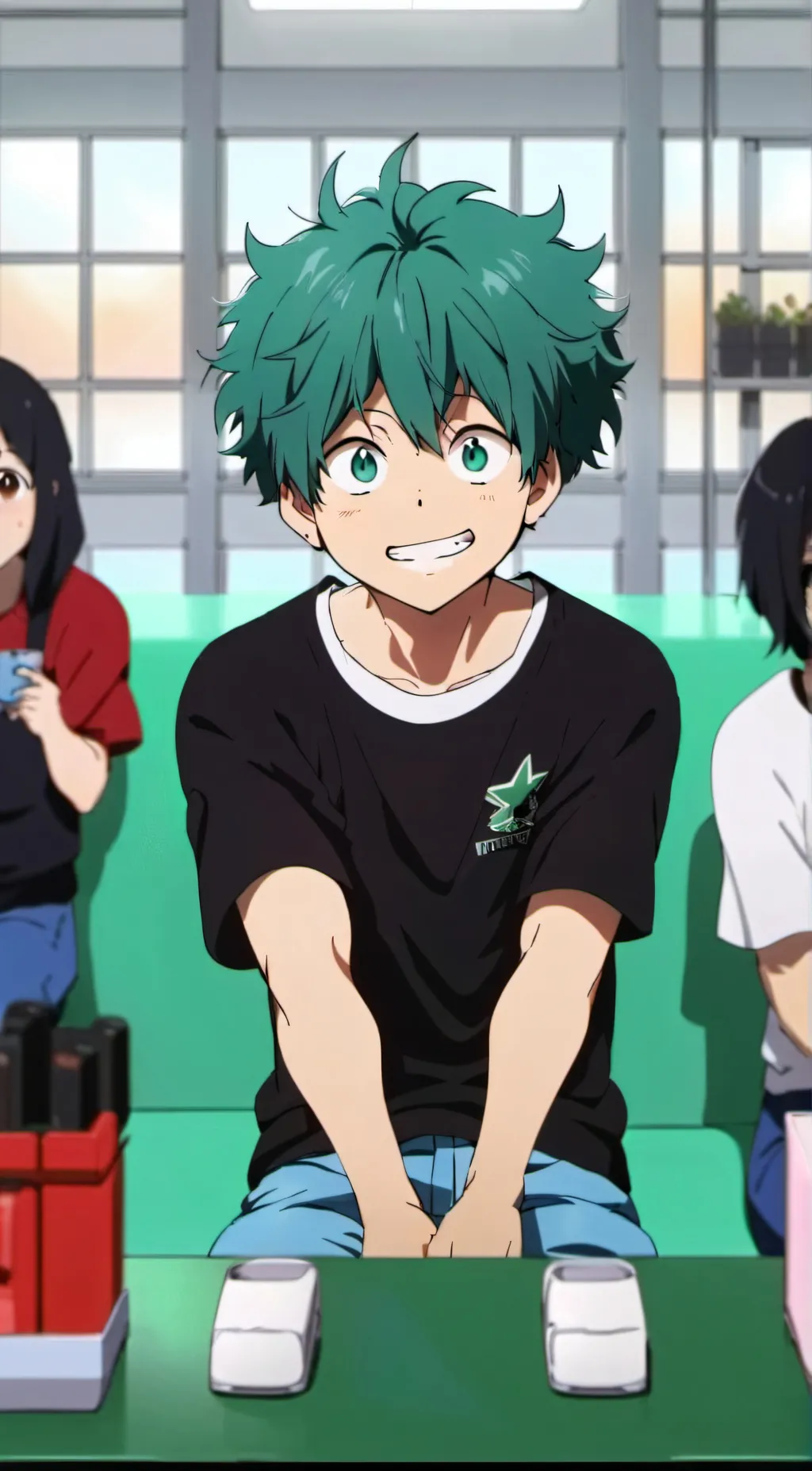 ai character: Deku background